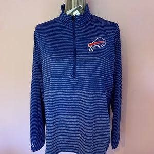 Buffalo bills Womens sideline performance zip up collared top